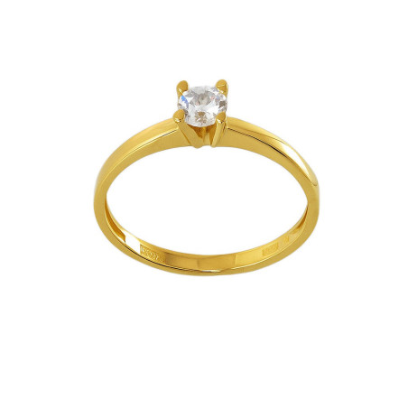 Μονόπετρο από χρυσό 14 καρατίων