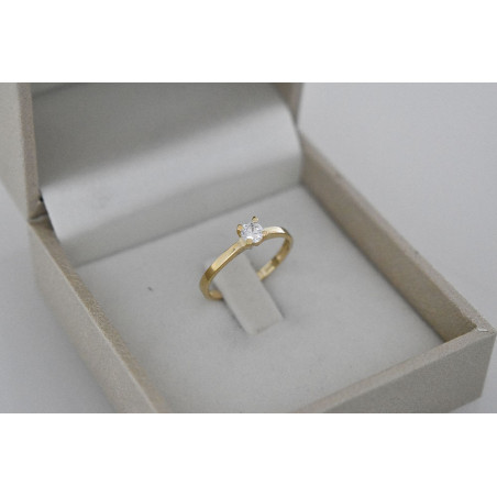 Μονόπετρο από χρυσό 14 καρατίων