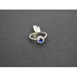 Δαχτυλίδι ροζέτα από λευκόχρυσο 14 καρατίων