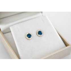 Σκουλαρίκια ροζέτα από Χρυσό 9 Καρατίων