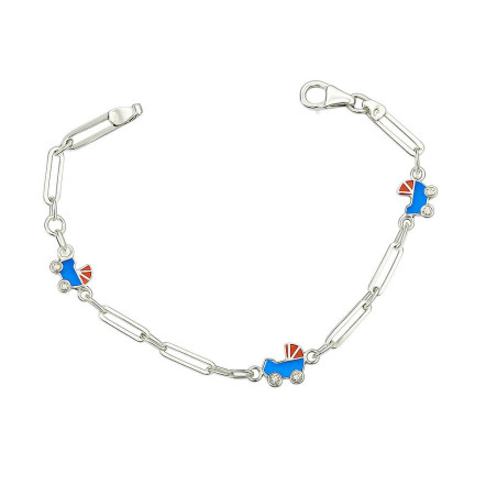 Βραχιόλι λευκόχρυσος 14 καρατίων