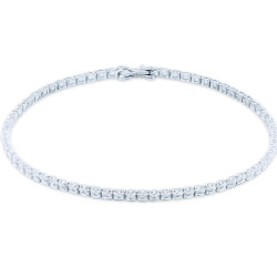 Βραχιόλι ριβιέρα από λευκόχρυσο 14 καρατίων