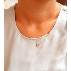 Κολιέ ροζ χρυσό 9 καρατίων