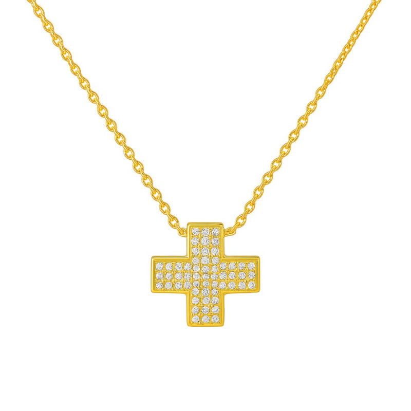 Κολιέ Χρυσό 9 καρατίων σταυρουδάκι
