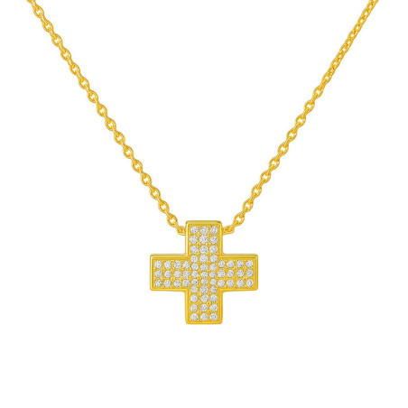 Κολιέ Χρυσό 9 καρατίων σταυρουδάκι