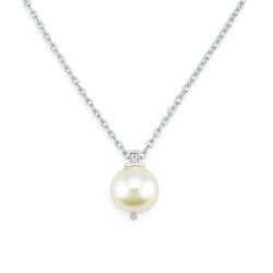 Κολιέ λευκόχρυσο 14 καρατίων