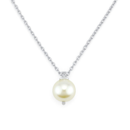 Κολιέ λευκόχρυσο 14 καρατίων