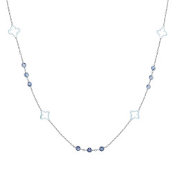 Κολιέ λευκόχρυσο 14 καρατίων