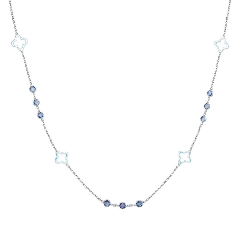 Κολιέ λευκόχρυσο 14 καρατίων