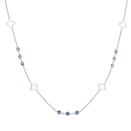 Κολιέ λευκόχρυσο 14 καρατίων