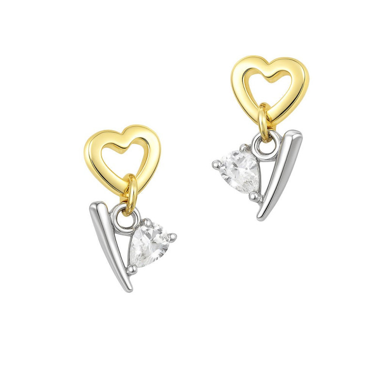 Σκουλαρίκια από Χρυσό 14 Καρατίων καρδούλα