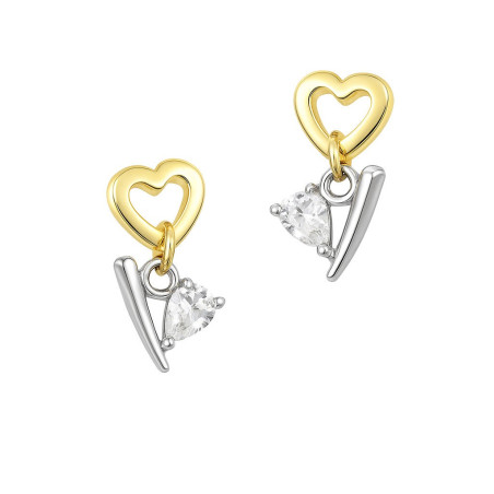 Σκουλαρίκια από Χρυσό 14 Καρατίων καρδούλα