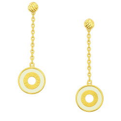 Σκουλαρίκια κρεμαστά απο 14 Καρατίων