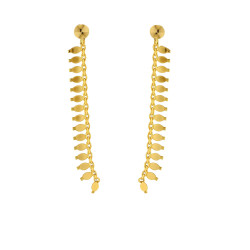 Σκουλαρίκια κρεμαστά απο 14 Καρατίων