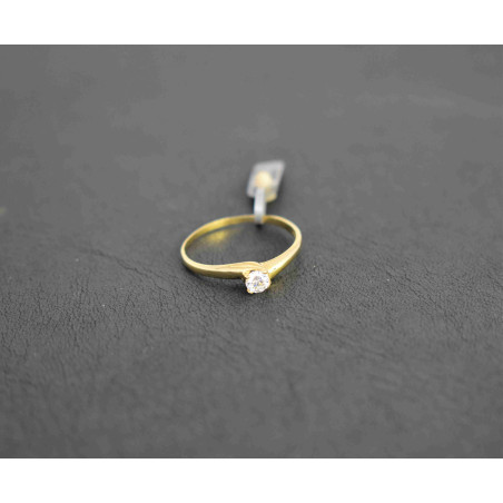 Μονόπετρο από χρυσό 14 καρατίων