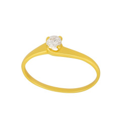 Μονόπετρο από χρυσό 14 καρατίων