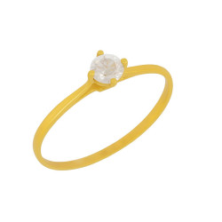 Μονόπετρο από χρυσό 14 καρατίων