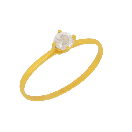 Μονόπετρο από χρυσό 14 καρατίων