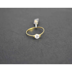 Μονόπετρο από χρυσό 14 καρατίων