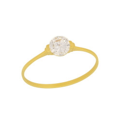 Μονόπετρο από χρυσό 14 καρατίων