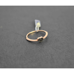 Δαχτυλίδι από ροζ χρυσό 14 καρατίων