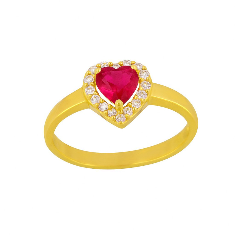 Δαχτυλίδι από χρυσό 9 καρατίων καρδούλα