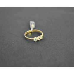 Δαχτυλίδι ροζέτα από χρυσό 14 καρατίων