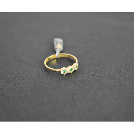 Δαχτυλίδι ροζέτα από χρυσό 14 καρατίων