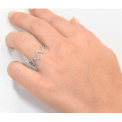 Δαχτυλίδι από λευκόχρυσο14 καρατίων