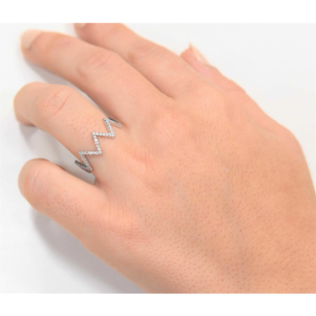 Δαχτυλίδι από λευκόχρυσο14 καρατίων