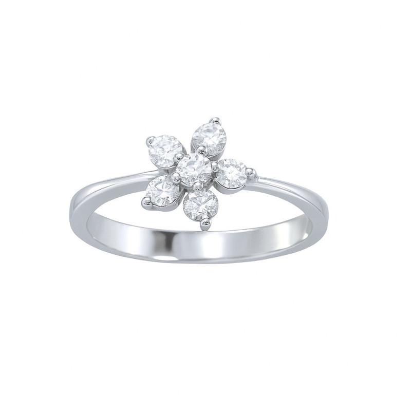 Δαχτυλίδι από λευκόχρυσο 14 καρατίων