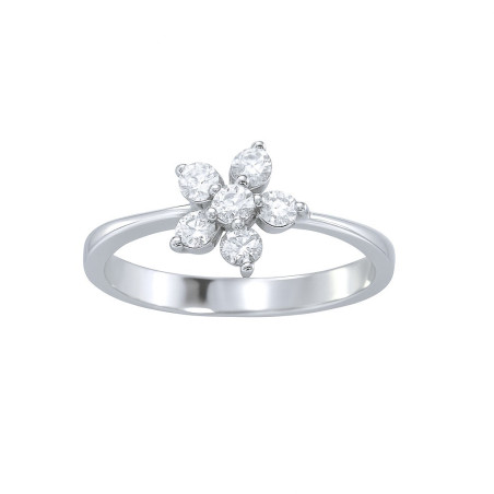 Δαχτυλίδι από λευκόχρυσο 14 καρατίων