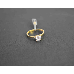 Μονόπετρο από χρυσό 14 καρατίων