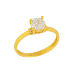 Μονόπετρο από χρυσό 14 καρατίων