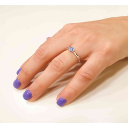 Μονόπετρο από χρυσό 14 καρατίων