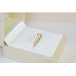 Μονόπετρο από χρυσό 14 καρατίων