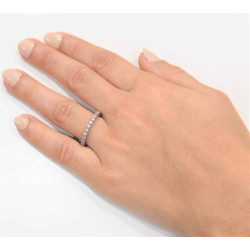 Δαχτυλίδι από λευκόχρυσο 14 καρατίων