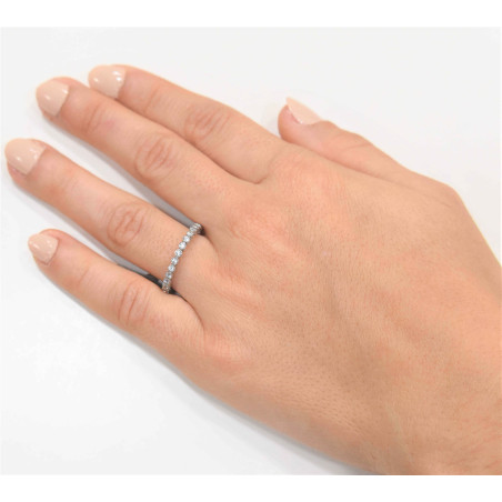 Δαχτυλίδι από λευκόχρυσο 14 καρατίων