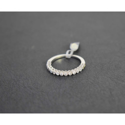 Δαχτυλίδι από λευκόχρυσο 14 καρατίων