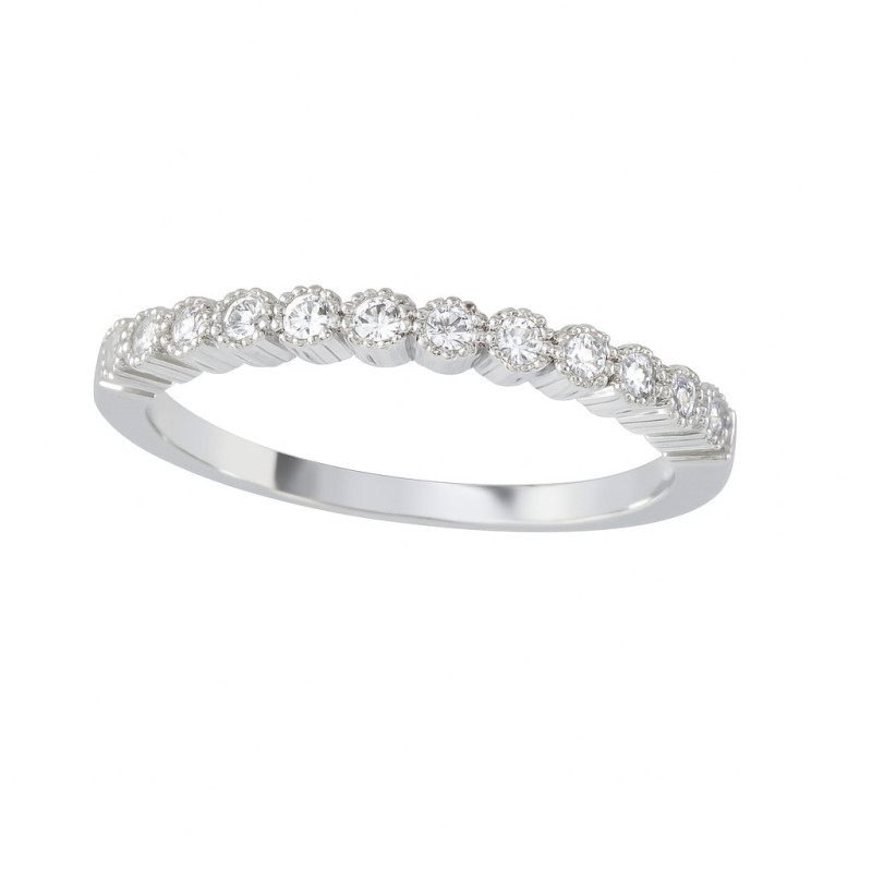 Δαχτυλίδι από λευκόχρυσο 14 καρατίων