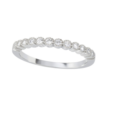 Δαχτυλίδι από λευκόχρυσο 14 καρατίων