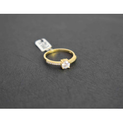 Μονόπετρο από Χρυσό 14 καρατίων