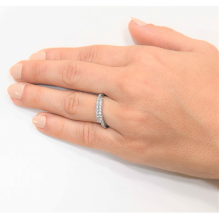 Δαχτυλίδι από λευκόχρυσο 14 καρατίων