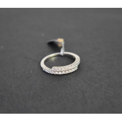Δαχτυλίδι από λευκόχρυσο 14 καρατίων