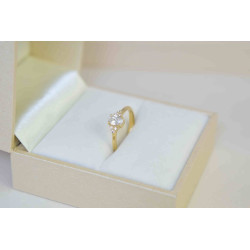 Μονόπετρο από Χρυσό 14 καρατίων