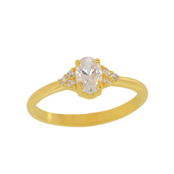 Μονόπετρο από Χρυσό 14 καρατίων