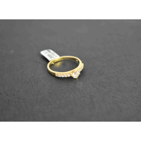 Μονόπετρο από χρυσό 14 καρατίων