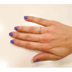 Μονόπετρο από χρυσό 14 καρατίων