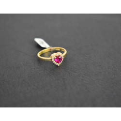 Μονόπετρο από χρυσό 14 καρατίων