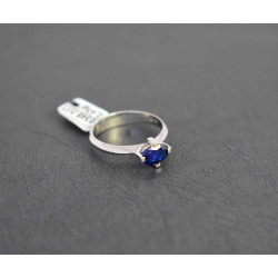 Μονόπετρο από λευκόχρυσο 14 καρατίων